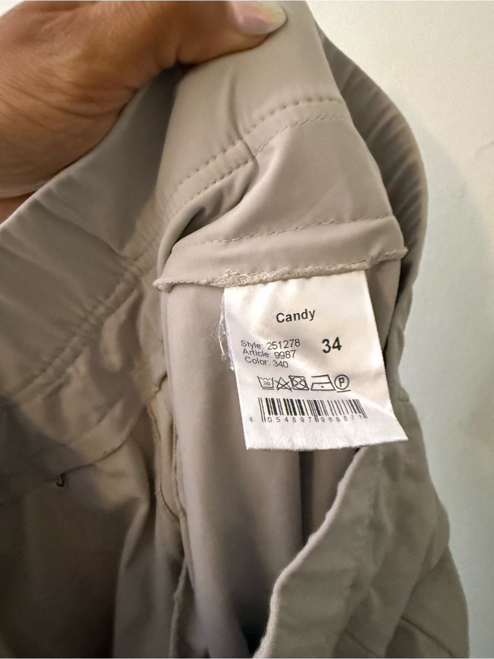 RAFFAELLO ROSSI Grey Drawstring Track Joggers - Picture 7 of 10